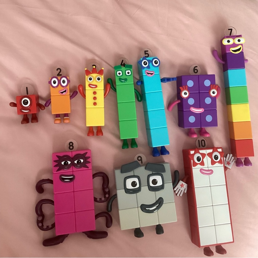 NUMBER BLOCKS FRIENDS One TO TEN Figures Posable Arms Hand2mind 2025